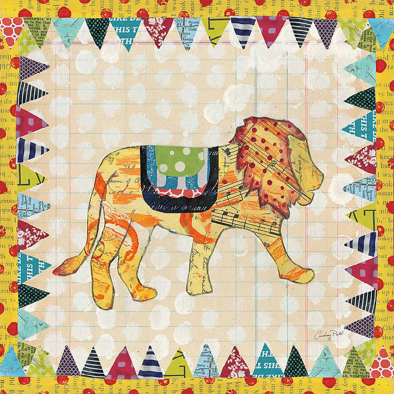 Circus Fun IV by Courtney Prahl. SKU 34068a. Archival Giclee Fine art print for wall decor.