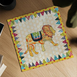 Circus Fun IV by Courtney Prahl. Shown as a detailed flat fine art print, highlighting archival giclee quality. Available as an archival giclee rolled canvas, fine art paper, or poster print. SKU 34068a.
