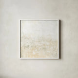 Clay I Light Sq by Courtney Prahl. Shown in a crisp white glass frame for a clean and minimalist style. Available as an archival giclee rolled canvas, fine art paper, or poster print. SKU 78318a.