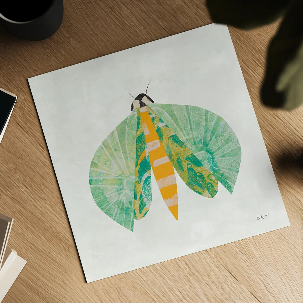 Collage Insects II by Courtney Prahl. Shown as a detailed flat fine art print, highlighting archival giclee quality. Available as an archival giclee rolled canvas, fine art paper, or poster print. SKU 103027a.