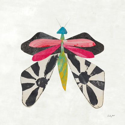Collage Insects III by Courtney Prahl. SKU 103028a. Archival Giclee Fine art print for wall decor.