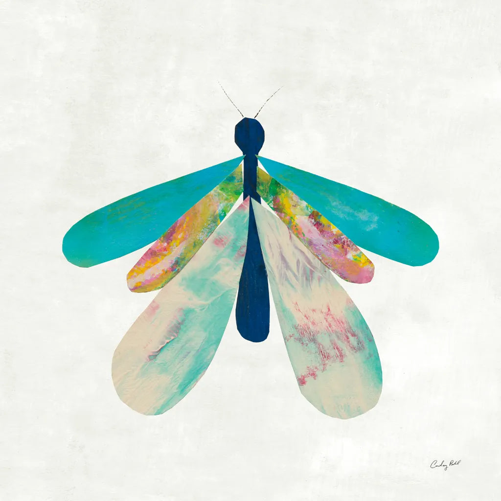 Collage Insects V by Courtney Prahl. SKU 103030a. Archival Giclee Fine art print for wall decor.