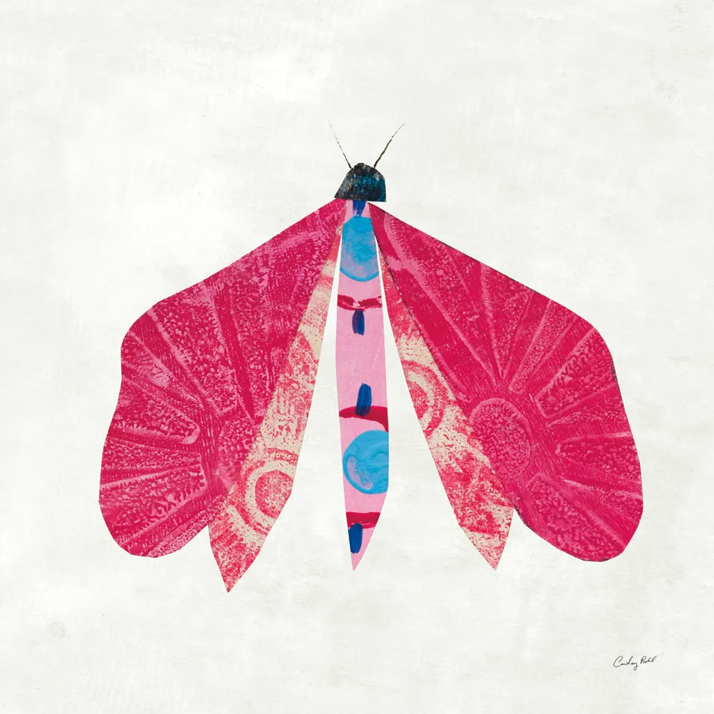 Collage Insects VI by Courtney Prahl. SKU 103031a. Archival Giclee Fine art print for wall decor.