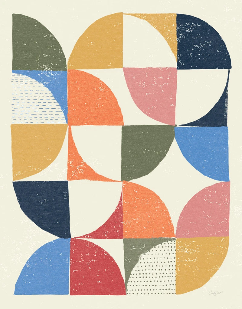 Colorful Night Sky I Retro by Courtney Prahl