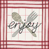 Cool Kitchen Enjoy by Courtney Prahl. SKU 56976a. Archival Giclee Fine art print for wall decor.