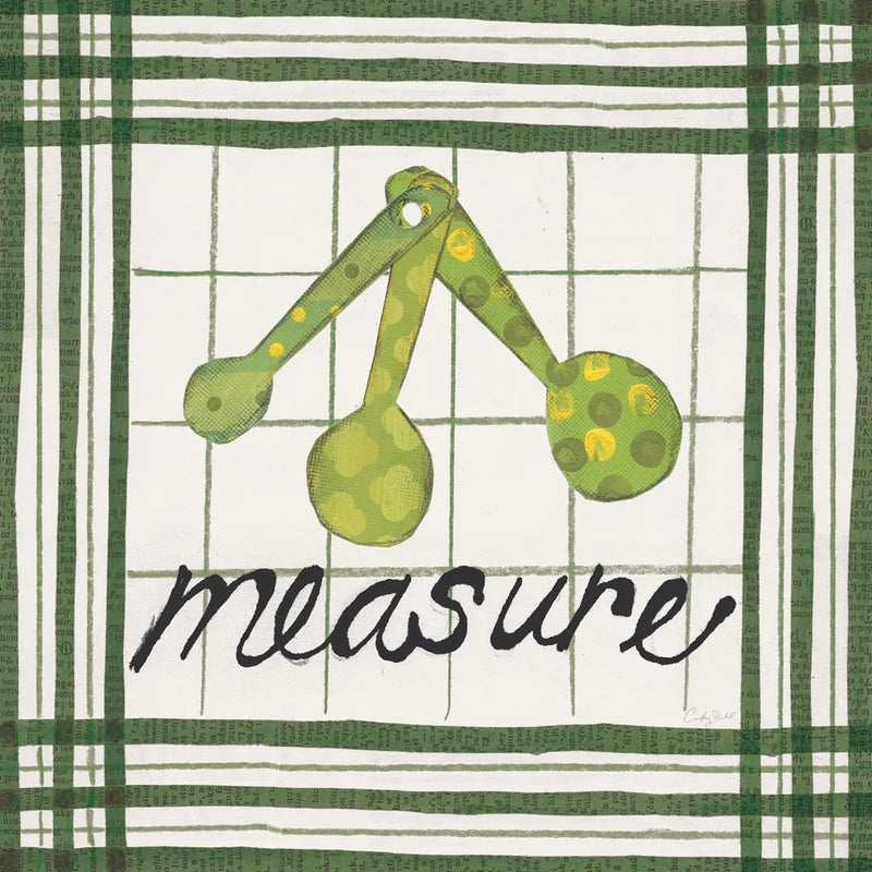 Cool Kitchen Measure by Courtney Prahl. SKU 56978a. Archival Giclee Fine art print for wall decor.