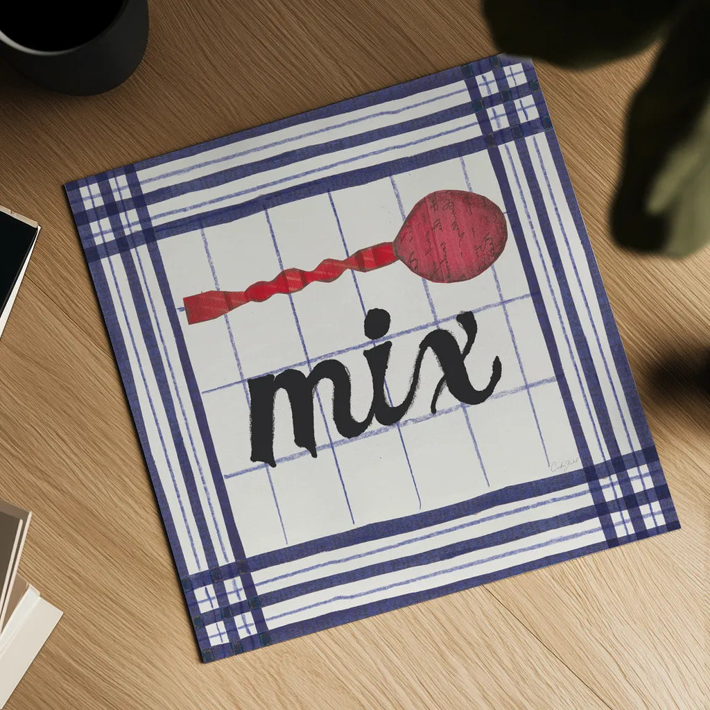 Cool Kitchen Mix by Courtney Prahl. Shown as a detailed flat fine art print, highlighting archival giclee quality. Available as an archival giclee rolled canvas, fine art paper, or poster print. SKU 56977a.