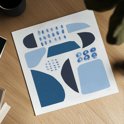 Cozy Cottage II Sq by Courtney Prahl. Shown as a detailed flat fine art print, highlighting archival giclee quality. Available as an archival giclee rolled canvas, fine art paper, or poster print. SKU 67310a.