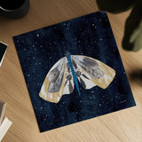 Elegant Moth III by Courtney Prahl. Shown as a detailed flat fine art print, highlighting archival giclee quality. Available as an archival giclee rolled canvas, fine art paper, or poster print. SKU 103149a.