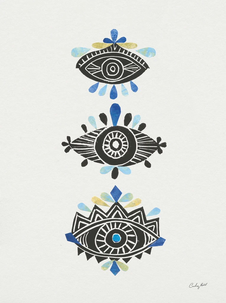 Evil Eye I Collage by Courtney Prahl