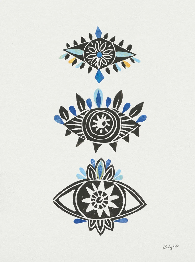 Evil Eye II Collage by Courtney Prahl