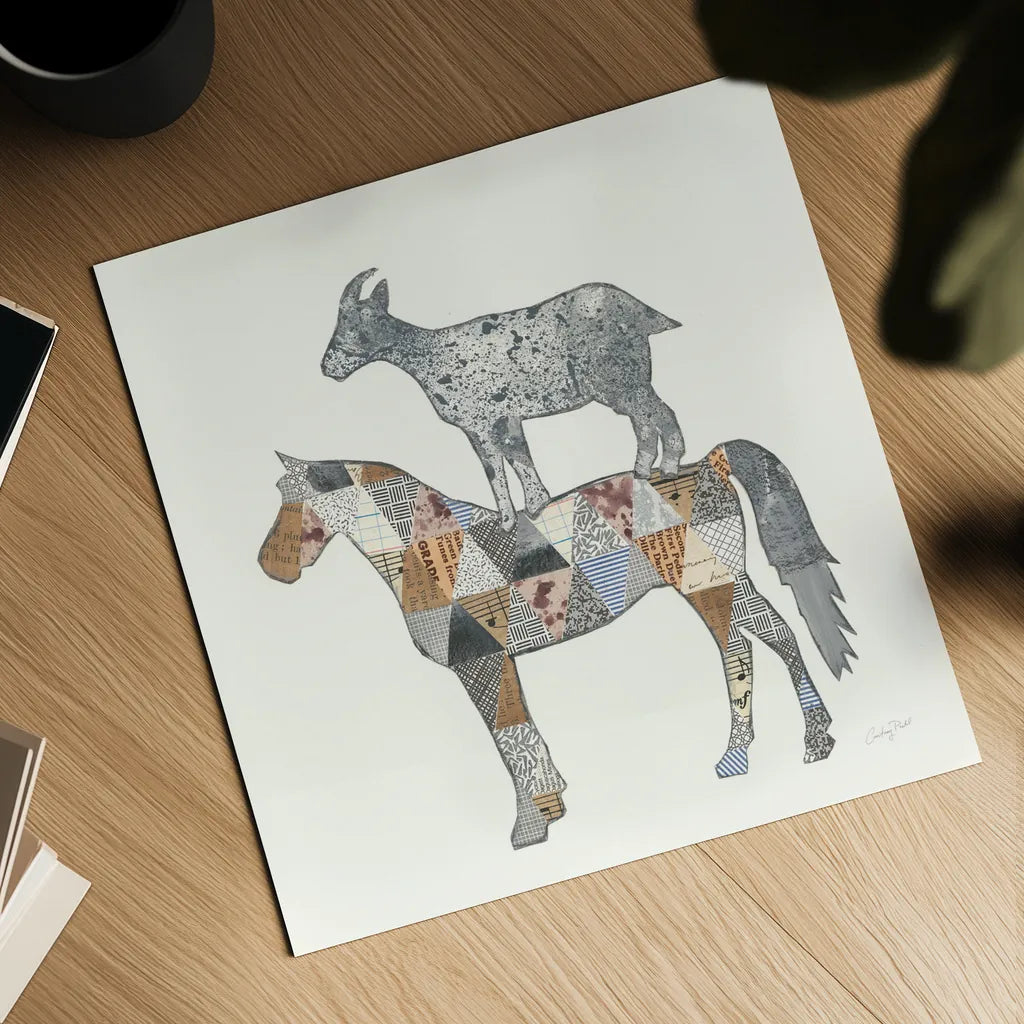 Farm Sweet Farm Element IV by Courtney Prahl. Shown as a detailed flat fine art print, highlighting archival giclee quality. Available as an archival giclee rolled canvas, fine art paper, or poster print. SKU 43223a.