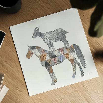 Farm Sweet Farm Element IV by Courtney Prahl. Shown as a detailed flat fine art print, highlighting archival giclee quality. Available as an archival giclee rolled canvas, fine art paper, or poster print. SKU 43223a.