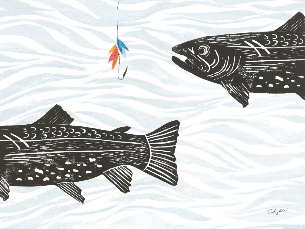 Fish and Hook 4 by Courtney Prahl