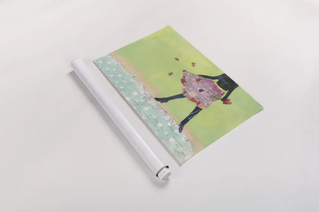 Flirty Skirts I by Courtney Prahl. shown as a rolled paper print. Available as archival giclee rolled canvas, fine art paper, or poster print. SKU 34069i.