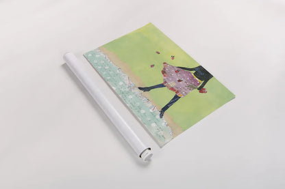 Flirty Skirts I by Courtney Prahl. shown as a rolled paper print. Available as archival giclee rolled canvas, fine art paper, or poster print. SKU 34069i.