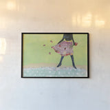 Flirty Skirts I by Courtney Prahl. shown as a paper print in a black flame. Available as a archival giclee rolled canvas, fine art paper, or poster print. SKU 34069i.