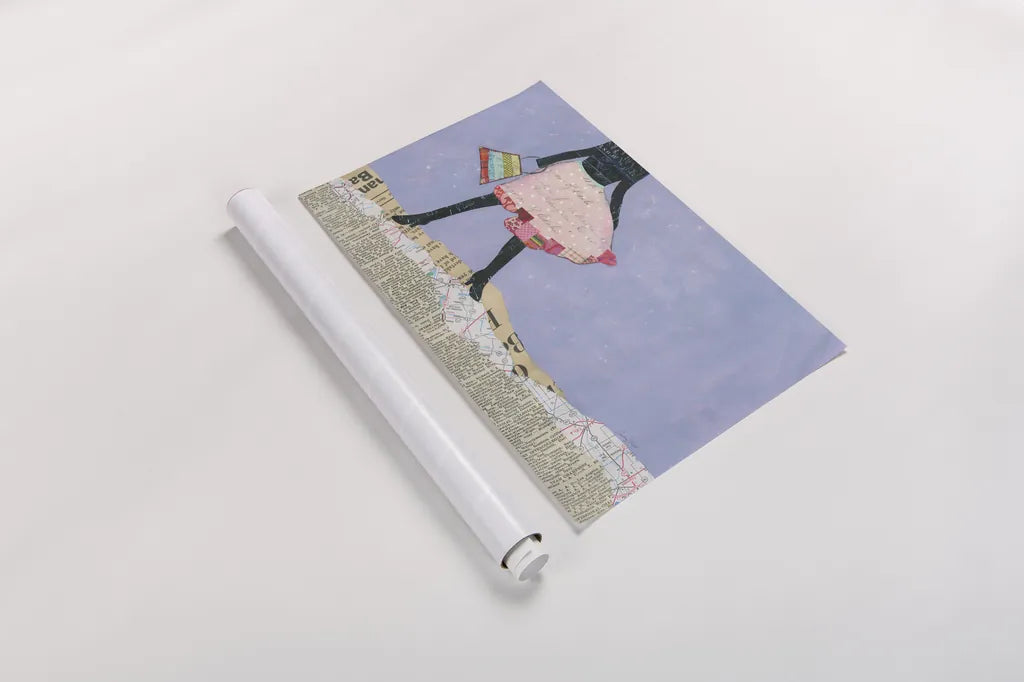 Flirty Skirts III by Courtney Prahl. shown as a rolled paper print. Available as archival giclee rolled canvas, fine art paper, or poster print. SKU 34071i.