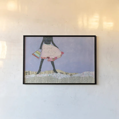 Flirty Skirts III by Courtney Prahl. shown as a paper print in a black flame. Available as a archival giclee rolled canvas, fine art paper, or poster print. SKU 34071i.