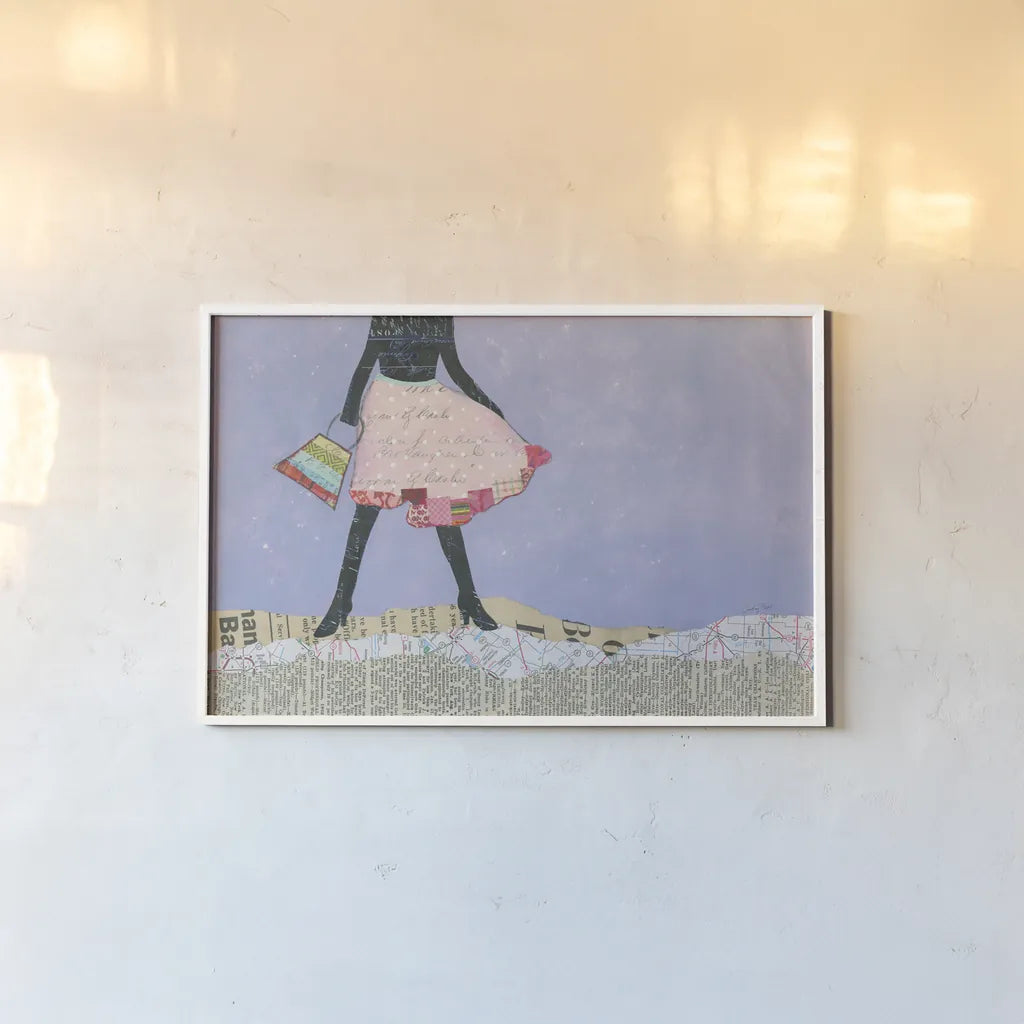 Flirty Skirts III by Courtney Prahl. shown as a paper print in a white frame. Available as a archival giclee rolled canvas, fine art paper, or poster print. SKU 34071i.