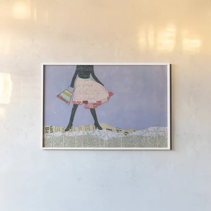 Flirty Skirts III by Courtney Prahl. shown as a paper print in a white frame. Available as a archival giclee rolled canvas, fine art paper, or poster print. SKU 34071i.