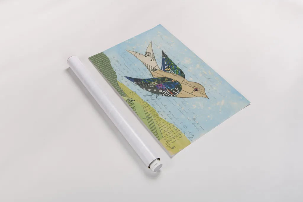 Flutter I by Courtney Prahl. shown as a rolled paper print. Available as archival giclee rolled canvas, fine art paper, or poster print. SKU 53878i.