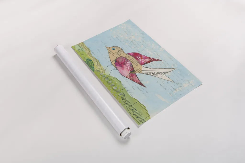 Flutter II by Courtney Prahl. shown as a rolled paper print. Available as archival giclee rolled canvas, fine art paper, or poster print. SKU 53877i.