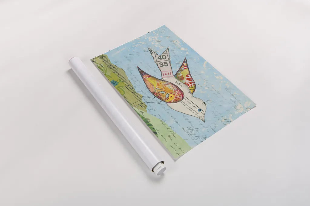 Flutter III by Courtney Prahl. shown as a rolled paper print. Available as archival giclee rolled canvas, fine art paper, or poster print. SKU 52440i.