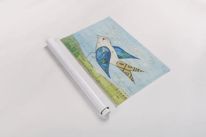 Flutter IV by Courtney Prahl. shown as a rolled paper print. Available as archival giclee rolled canvas, fine art paper, or poster print. SKU 52441i.