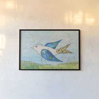 Flutter IV by Courtney Prahl. shown as a paper print in a black flame. Available as a archival giclee rolled canvas, fine art paper, or poster print. SKU 52441i.