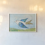 Flutter IV by Courtney Prahl. shown as a paper print in a white frame. Available as a archival giclee rolled canvas, fine art paper, or poster print. SKU 52441i.