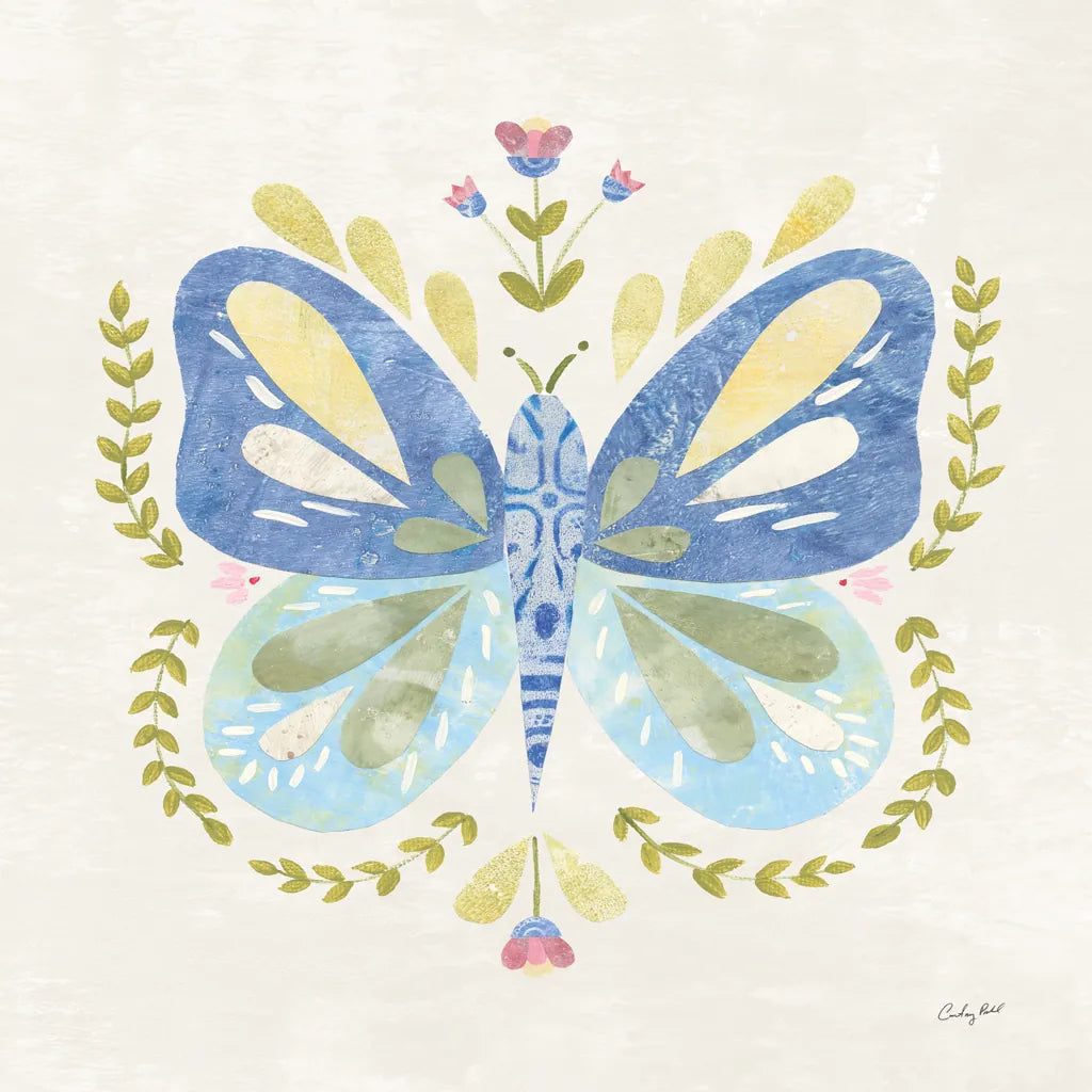 Folk Cottage I by Courtney Prahl. SKU 84081a. Archival Giclee Fine art print for wall decor.