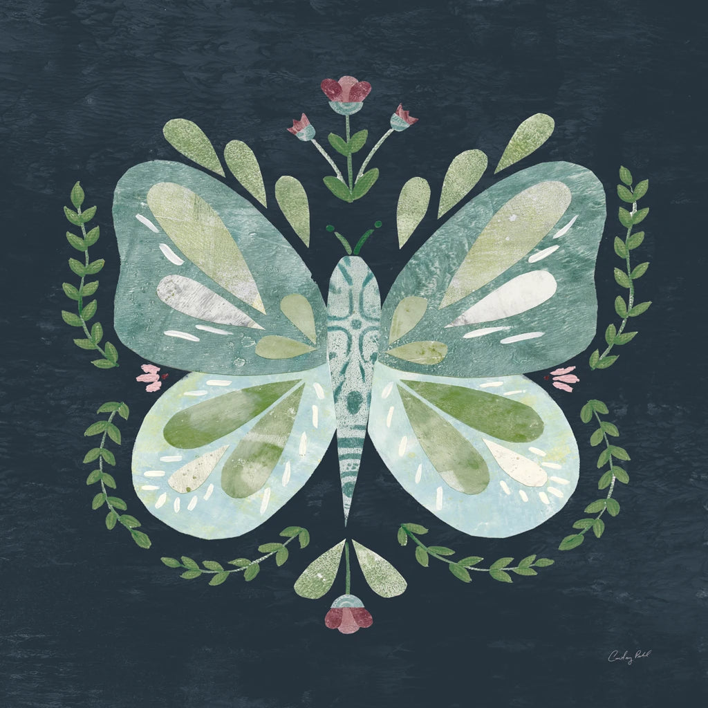 Folk Cottage I v2 by Courtney Prahl