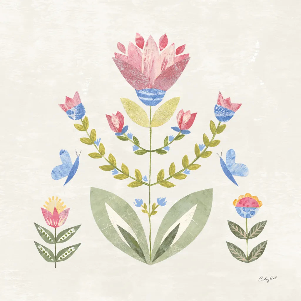 Folk Cottage II by Courtney Prahl. SKU 84082a. Archival Giclee Fine art print for wall decor.