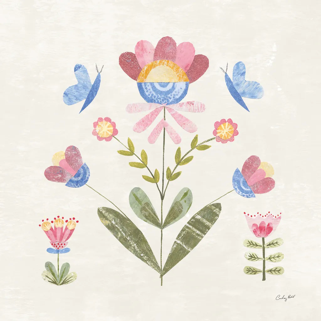 Folk Cottage III by Courtney Prahl. SKU 84083a. Archival Giclee Fine art print for wall decor.