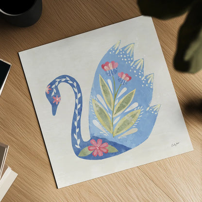 Folk Cottage IV by Courtney Prahl. Shown as a detailed flat fine art print, highlighting archival giclee quality. Available as an archival giclee rolled canvas, fine art paper, or poster print. SKU 84084a.