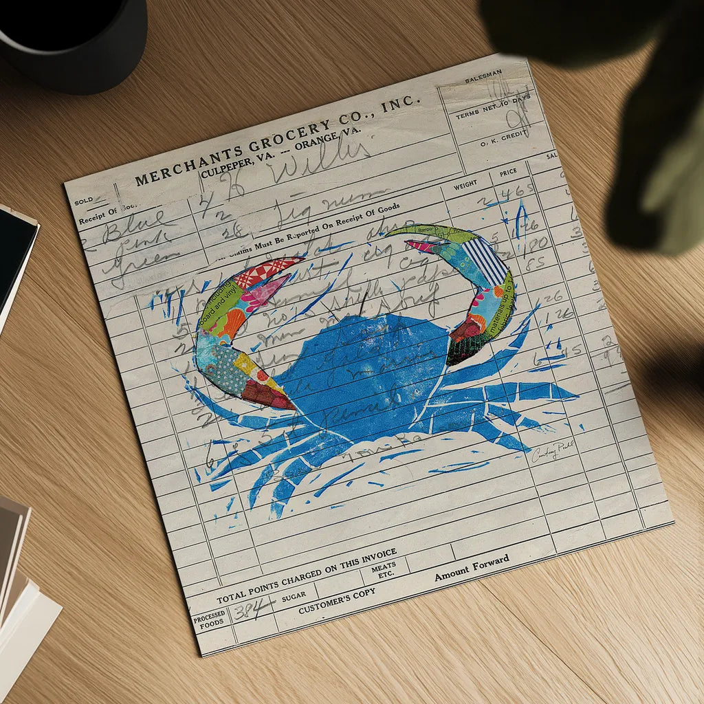 Fresh from the Sea I by Courtney Prahl. Shown as a detailed flat fine art print, highlighting archival giclee quality. Available as an archival giclee rolled canvas, fine art paper, or poster print. SKU 12058a.