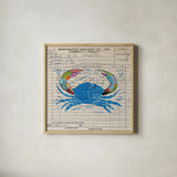 Fresh from the Sea I by Courtney Prahl. Shown in a natural wood glass frame for a timeless modern aesthetic. Available as an archival giclee rolled canvas, fine art paper, or poster print. SKU 12058a.