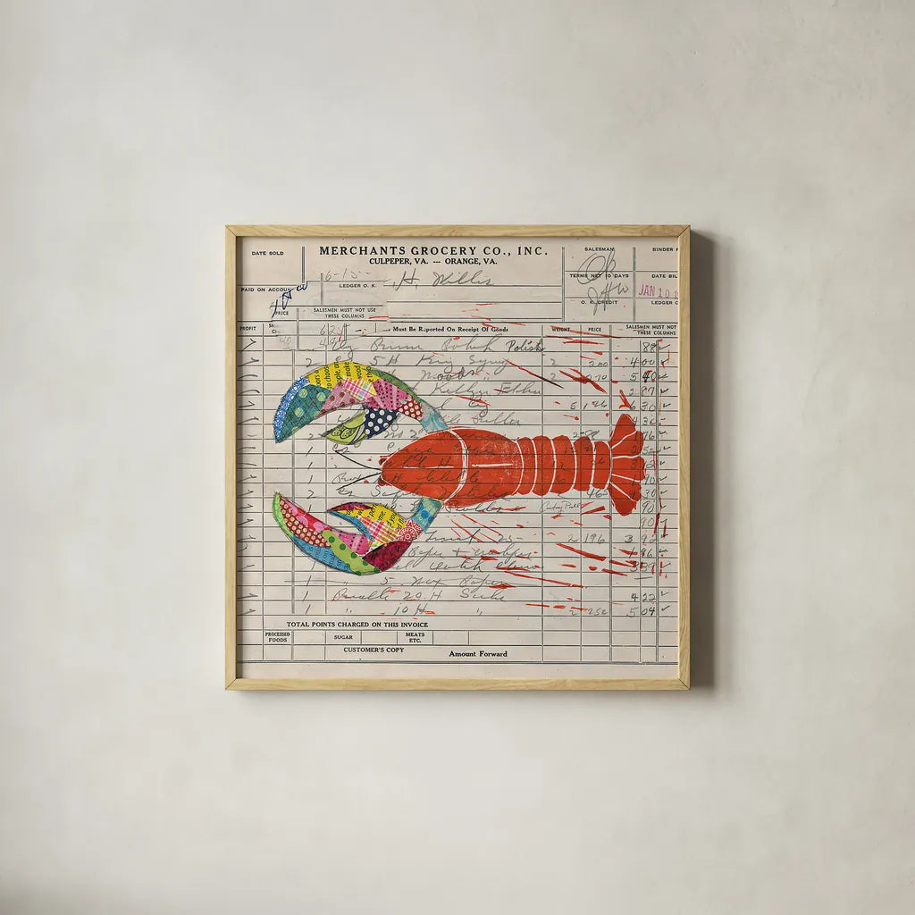 Fresh from the Sea II by Courtney Prahl. Shown in a natural wood glass frame for a timeless modern aesthetic. Available as an archival giclee rolled canvas, fine art paper, or poster print. SKU 12059a.