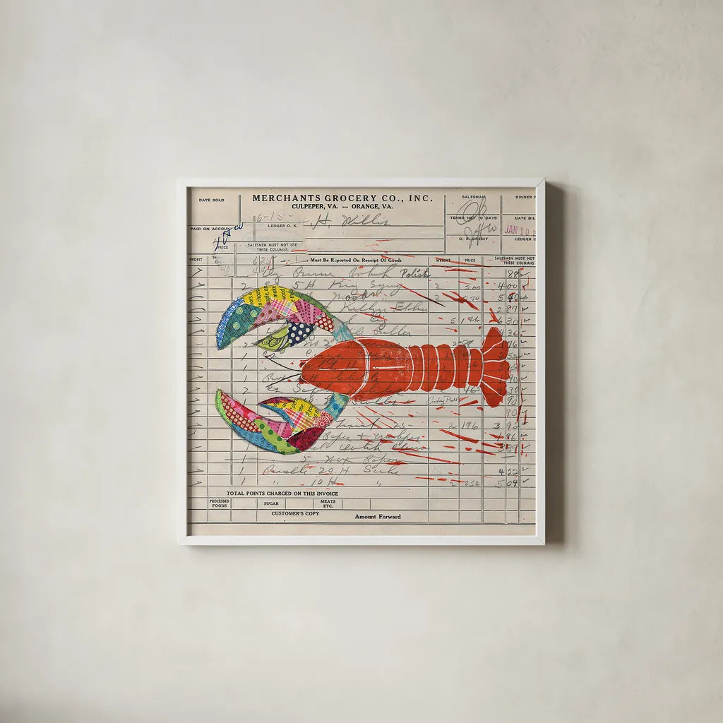 Fresh from the Sea II by Courtney Prahl. Shown in a crisp white glass frame for a clean and minimalist style. Available as an archival giclee rolled canvas, fine art paper, or poster print. SKU 12059a.