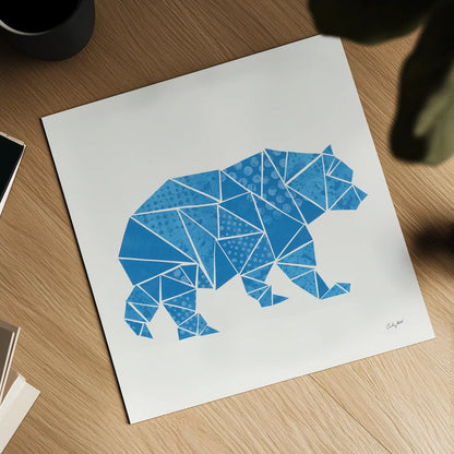 Geometric Animal I by Courtney Prahl. Shown as a detailed flat fine art print, highlighting archival giclee quality. Available as an archival giclee rolled canvas, fine art paper, or poster print. SKU 48979a.