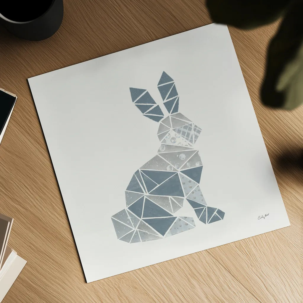 Geometric Animal III by Courtney Prahl. Shown as a detailed flat fine art print, highlighting archival giclee quality. Available as an archival giclee rolled canvas, fine art paper, or poster print. SKU 48981a.