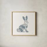 Geometric Animal III by Courtney Prahl. Shown in a natural wood glass frame for a timeless modern aesthetic. Available as an archival giclee rolled canvas, fine art paper, or poster print. SKU 48981a.
