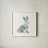 Geometric Animal III by Courtney Prahl. Shown in a crisp white glass frame for a clean and minimalist style. Available as an archival giclee rolled canvas, fine art paper, or poster print. SKU 48981a.