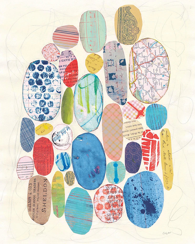 Geometric Collage I Bright by Courtney Prahl