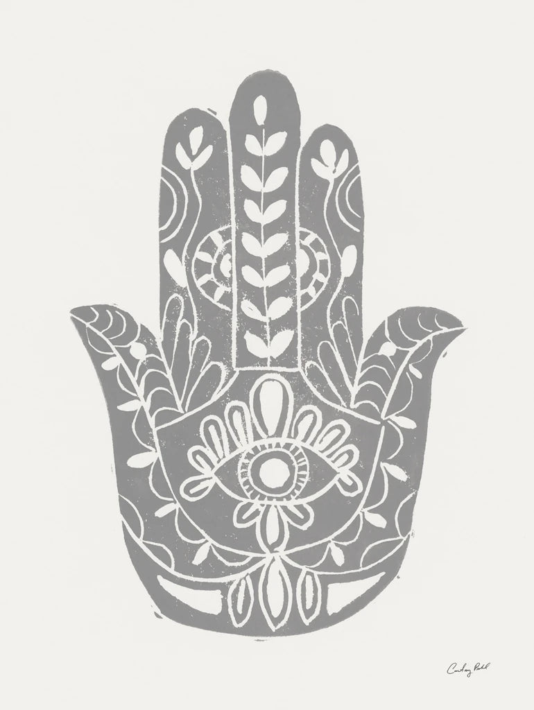 Hamsa I Silver by Courtney Prahl