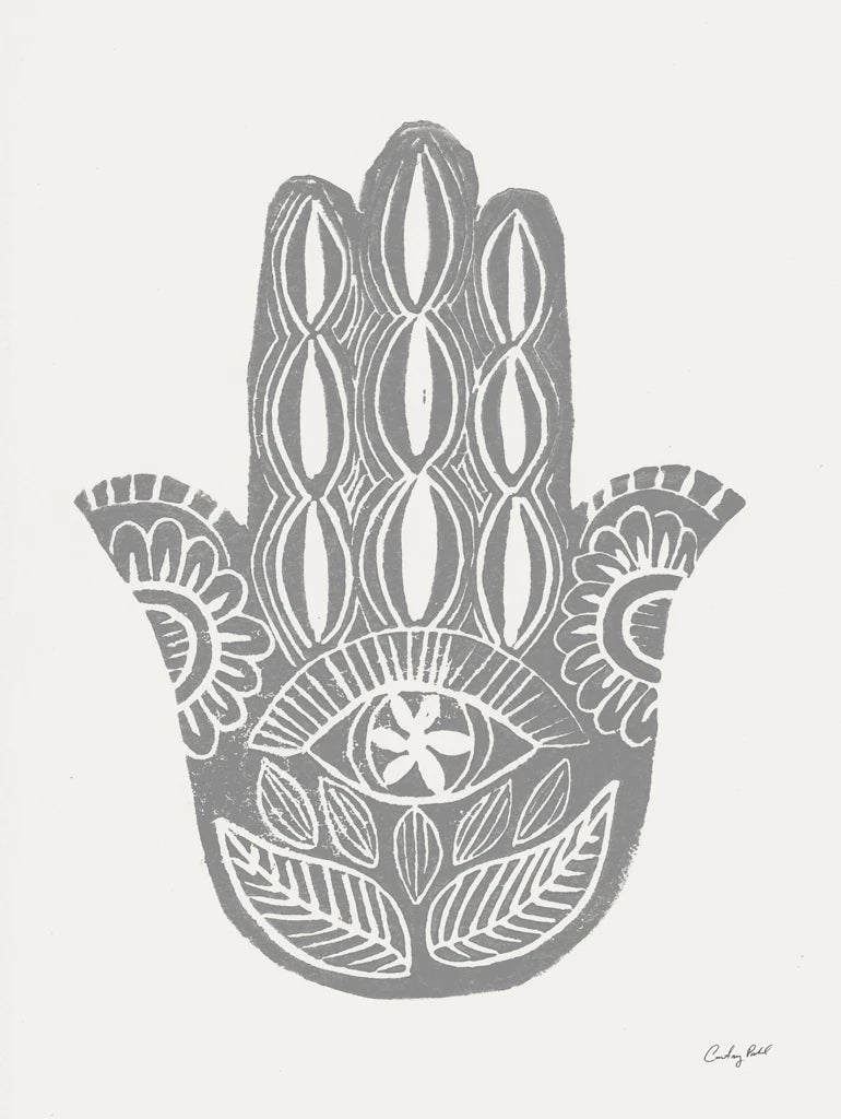 Hamsa II Silver by Courtney Prahl