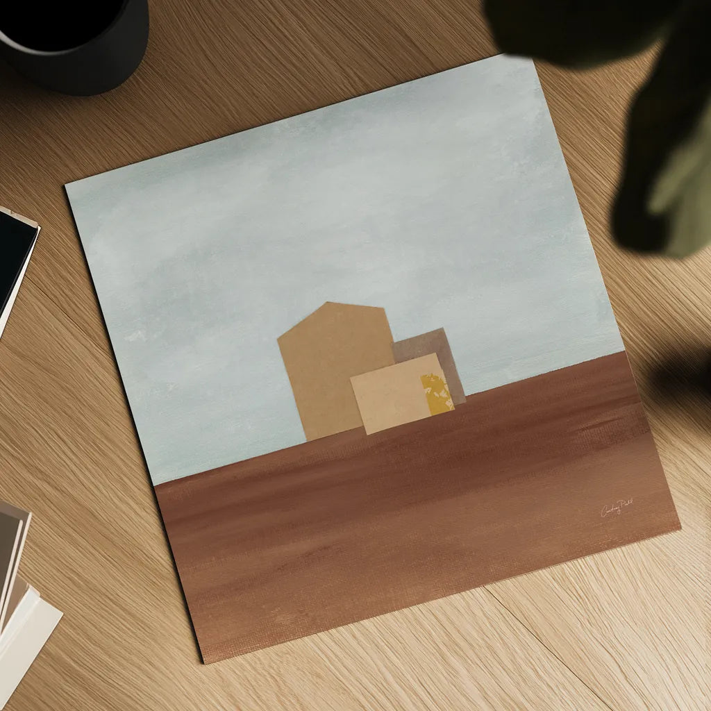 Homeward I by Courtney Prahl. Shown as a detailed flat fine art print, highlighting archival giclee quality. Available as an archival giclee rolled canvas, fine art paper, or poster print. SKU 74104a.