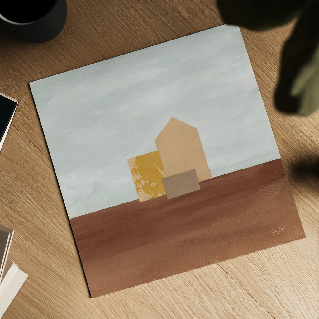 Homeward II by Courtney Prahl. Shown as a detailed flat fine art print, highlighting archival giclee quality. Available as an archival giclee rolled canvas, fine art paper, or poster print. SKU 74105a.