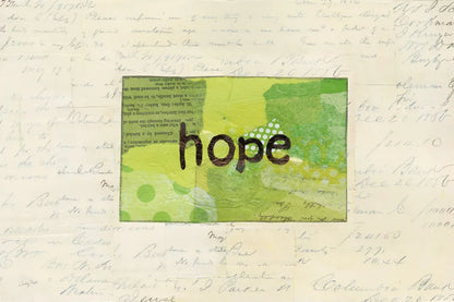 Hope Collage by Courtney Prahl. SKU 52561i. Archival Giclee Fine art print for wall decor.